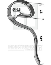 2.1020RLL Ząb sprężynowy, 1-y szereg 2.1020RLL.97