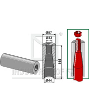 18100-18 Tulejka do wspawania do zębów z gwintem M28 18100-18.97