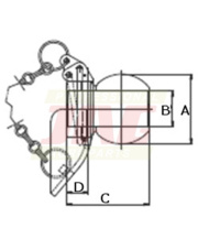 JAG98-0110 Kula z kołnierzem kat.1-2 JAG98-0110