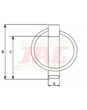 JAG98-0120 Zawleczka 8 mm JAG98-0120