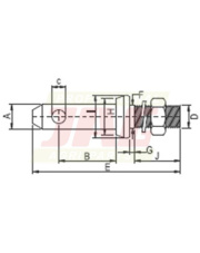 JAG98-0142 Sworzeń, DŁ. 140mm JAG98-0142