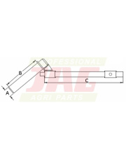 JAG98-0176 Sworzeń zaczepowy, DŁ. 150mm JAG98-0176