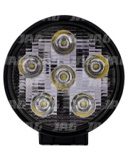 JAG96-0011 Lampa robocza LED, 60W, 10-30V, 6 CREE LEDx10W, FLOOD, Okrągła JAG JAG96-0011