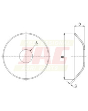 JAG98-1619 Kołnierz osi JAG98-1619