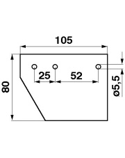 JAG01-0050 Stalka główki Oryginał CLAAS 522189.02