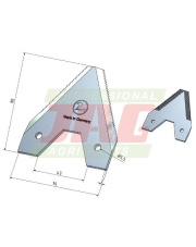 Nożyk kosy MWS Germany 40-0080-55-01-0.01
