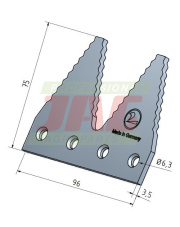 Nóż podwójny G9 MWS Germany 50-0075-41-01-7.01
