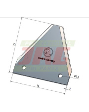 Nożyk kosy  B 10/3 z MWS Germany 50-0075-51-01-0.01