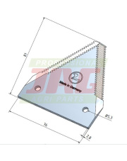 Nożyk kosy  C 15/2,7z/5,3 MWS Germany 50-0080-52-01-0.01
