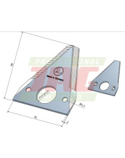 Nożyk kosy  E 18/3 z MWS Germany 50-0090-51-01-0.01