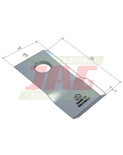 Nóż gładki MWS Germany 60-0085-01-01-7.01