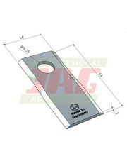 Nóż prawy MWS Germany 60-0090-38-01-7.01