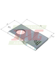 Nóż prawy MWS Germany 60-0094-32-01-7.01