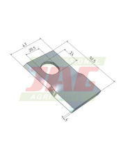 Nóż prawy MWS Germany 60-0094-34-01-7.01