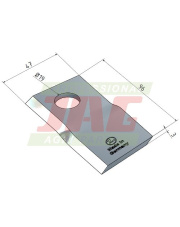 Nóż prawy MWS Germany 60-0096-34-01-7.01