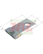 Nóż lewy MWS Germany 60-0099-34-01-7.01