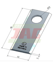 Nóż gładki MWS Germany 60-0100-09-01-7.01