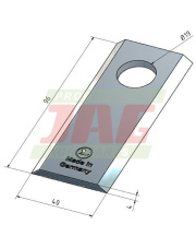 Nóż gładki MWS Germany 60-0100-14-01-7.01