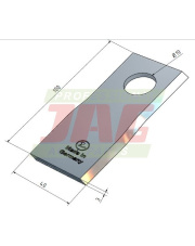 Nóż lewy MWS Germany 60-0101-36-01-7.01