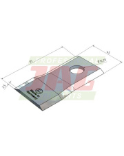 56151210 Nożyk kosiarki rotacyjnej lewy MWS Germany 56151210.04