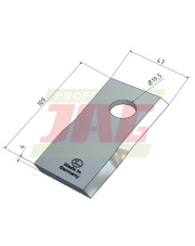 Nóż lewy MWS Germany 60-0109-43-01-7.01