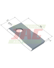 Nóż prawy MWS Germany 60-0109-44-01-7.01