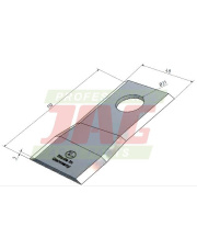 Nóż lewy MWS Germany 60-0110-39-01-7.01