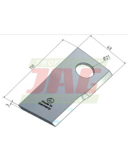 Nóż prawy MWS Germany 60-0110-71-01-7.01