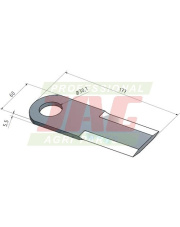 Nóż sieczkarni MWS Germany 60-0185-06-01-0.01