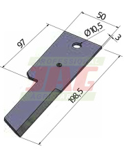 Nóż sieczkarni MWS Germany 60-0200-41-01-0.01