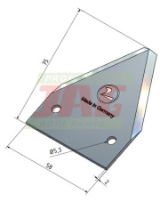 Nożyk kosy MWS Germany 80-4-0348.01