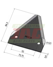 Nożyk kosy MWS Germany 80-4-0399.01