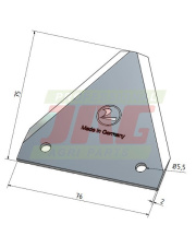 Nożyk kosy  DIN 75 x 2 MWS Germany 80-4-0692.01
