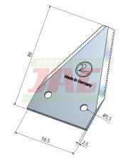 Nożyk kosy MWS Germany 80-4-0768.01