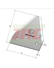 Nożyk kosy  DIN 80 x 2 MWS Germany 80-4-0784.01