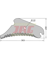 Nóż prasyJohn Deere CC45141.01