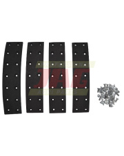 JAG16-0029 Zestaw okładzin hamulcowych (4szt+nity) 1700867M91.01