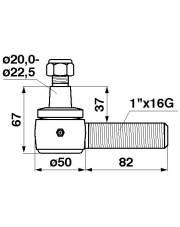 JAG28-0031 Gałka targańca ROTA AH21345.1