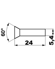 JAG01-0021 Nit płaski /op.500g/ 5.4x24 244027.00