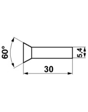 JAG11-0008 Nit płaski /op.500g./ 5.4x30 340601X1.00
