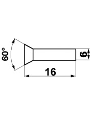 JAG01-0018 Nit płaski /op.500g./ 6x16 237663.00