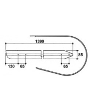JAG56-0008 Prowadnica podbieracza JAG PREMIUM 642208M2.00