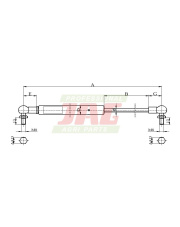 JAG99-1166 Siłownik gazowy JAG 798857.01
