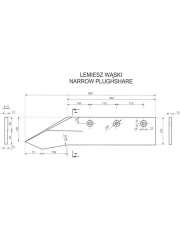 1023/02-002/1 Lemiesz walcowany 3-otworowy KOŃSKIE OSKAR 1023/02-002/1.04