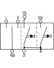 3221177R1 Przełącznik kierunkowskazów HELLA 3221177R1.01