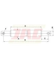 JAG98-0074 Oś nośna JAG98-0074