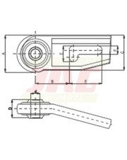 84450240  Przegub kulowy prawy 84450240.01
