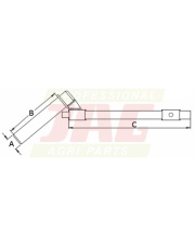 JAG98-0180 Sworzeń zaczepowy, DŁ. 145mm JAG98-0180