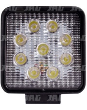 JAG96-0026 Lampa robocza LED ,27W, 10-30V, 9 EPISTAR LEDx3W, FLOOD, Kwadratowa JAG96-0026