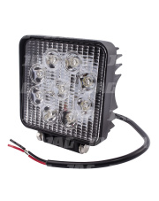 JAG96-0027 Lampa robocza LED, 27W, 10-30V, 9 EPISTAR LEDx3W, SPOT, Kwadratowa JAG96-0027